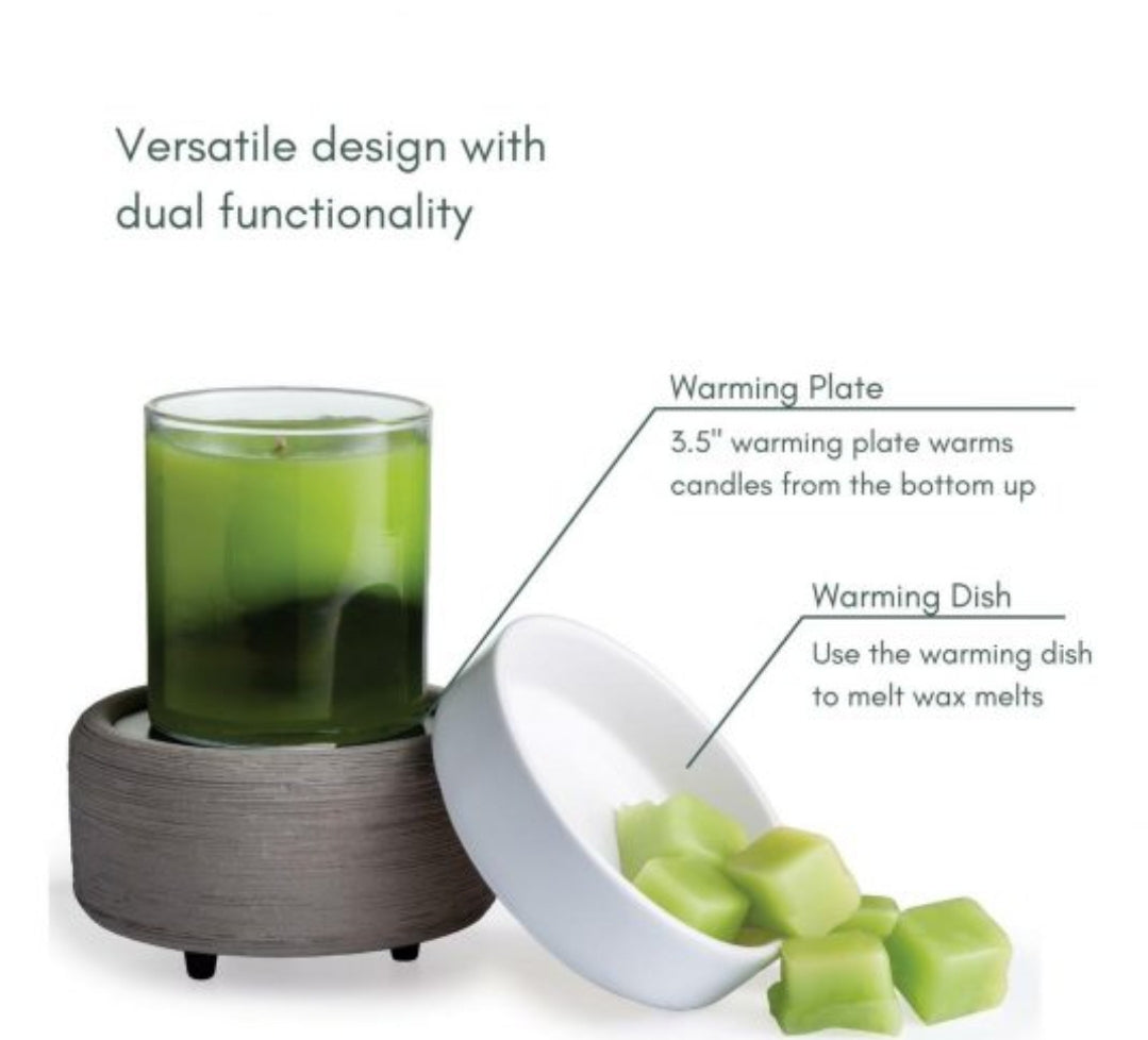 2-In-1 Classic Fragrance Warmer (Grey Texture)